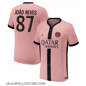 Paris Saint-Germain Joao Neves #87 Kolmaspaita 2024-25 Lyhythihainen